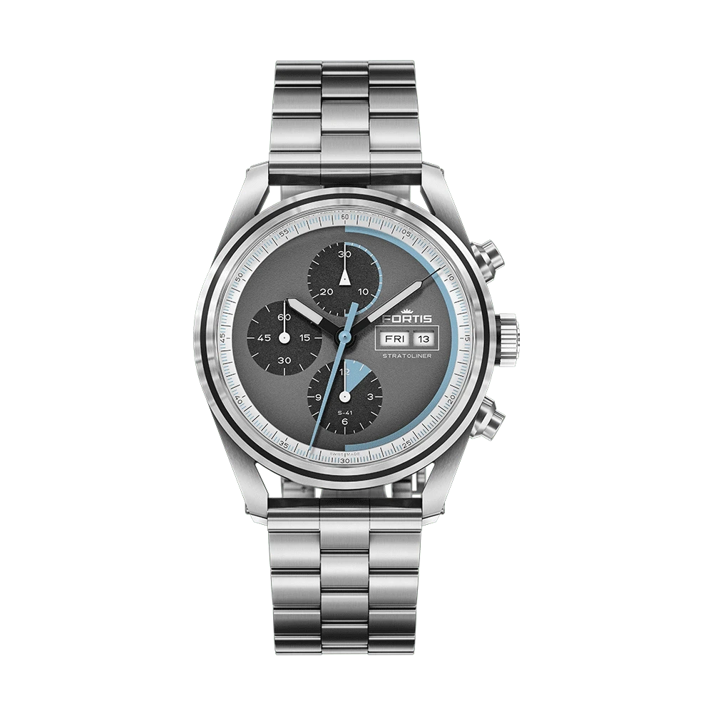 Fortis Stratoliner S-41 Cosmic Gray Men's Watch F2340008