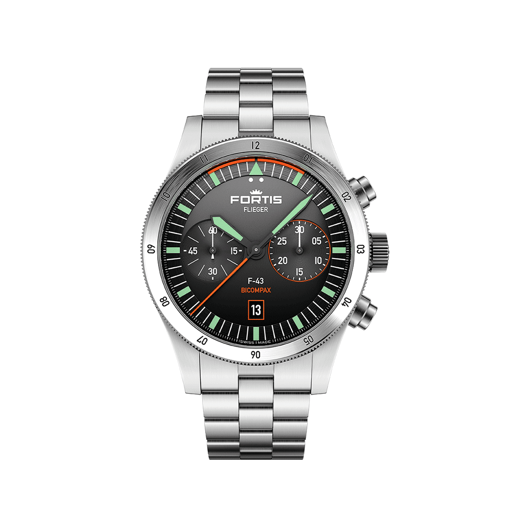 Fortis FLIEGER F-43 Bicompax Original Men's Watch F4240004