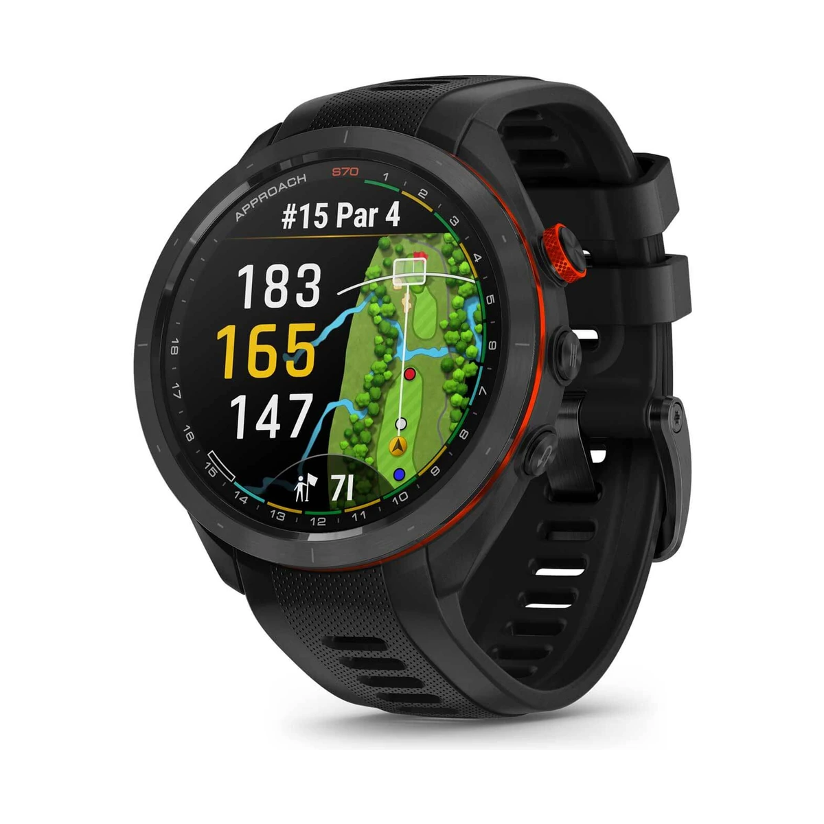 Garmin Approach S70 - 47 mm Black Ceramic Men's Watch 010-02746-12