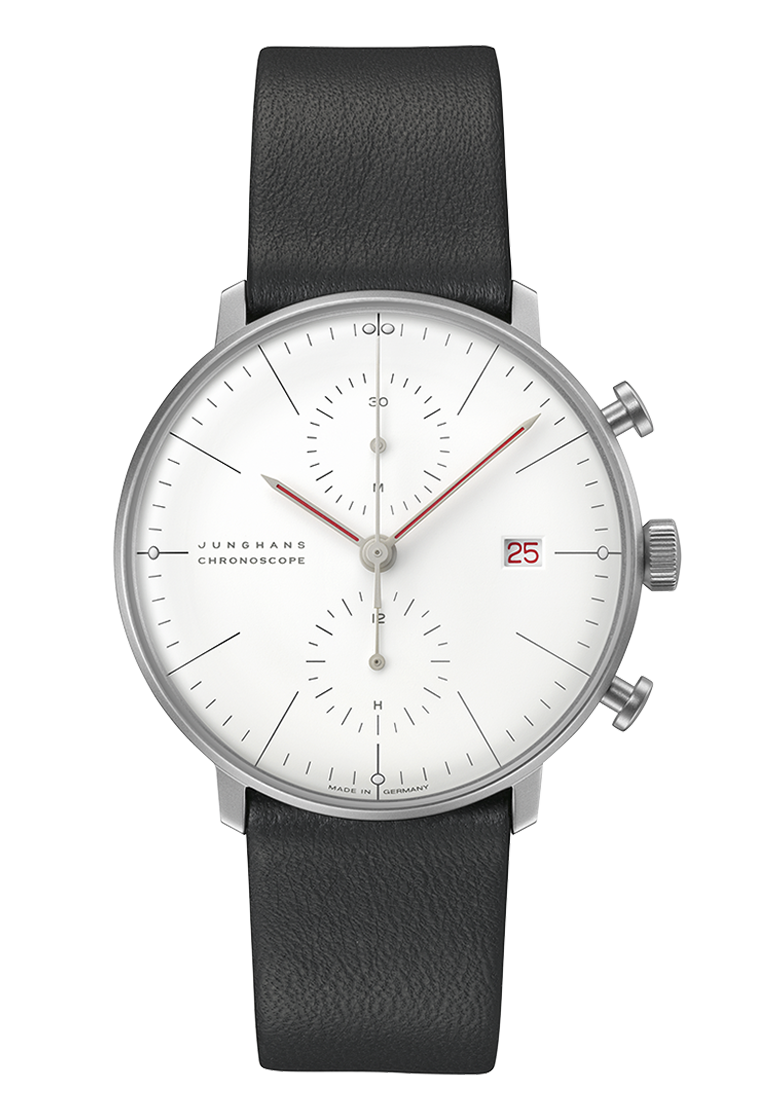 Junghans Max Bill Chronoscope Bauhaus men's watch 27-4303.02
