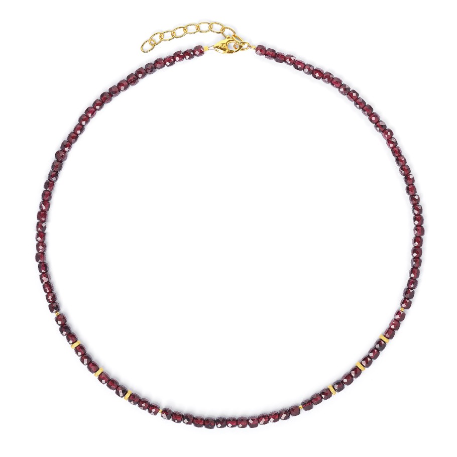 Bernd Wolf Fabricia necklace garnet 8120001776-043