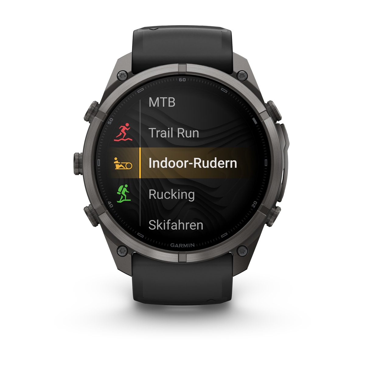 Garmin fēnix® 9 Pro inReach® - 51 mm AMOLED Sapphire Carbon Gray DLC Titanium with Black/Pebble Gray Silicone Band 010-04337-11