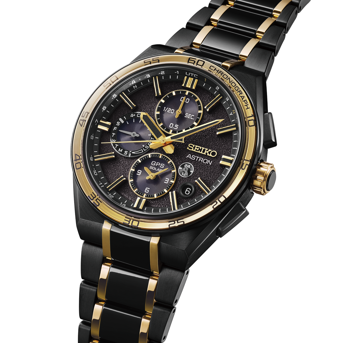 Seiko ASTRON GPS Solar Dual Time Chronograph 145th Anniversary Limited Edition Men's Watch SSH186J1