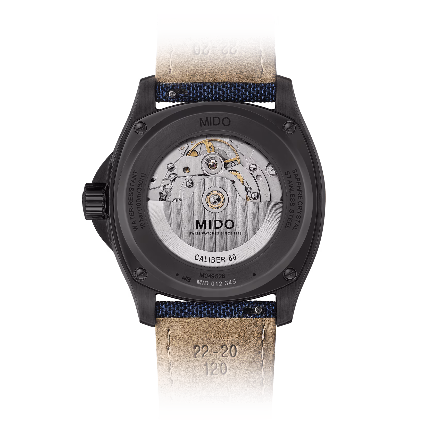 Mido Multifort TV brown rose gold big date men's watch M049.526.37.291.00