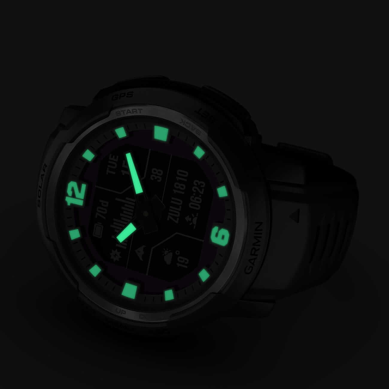 Garmin Instinct Crossover Solar Tactical Edition Black Men's Watch 010-02730-00