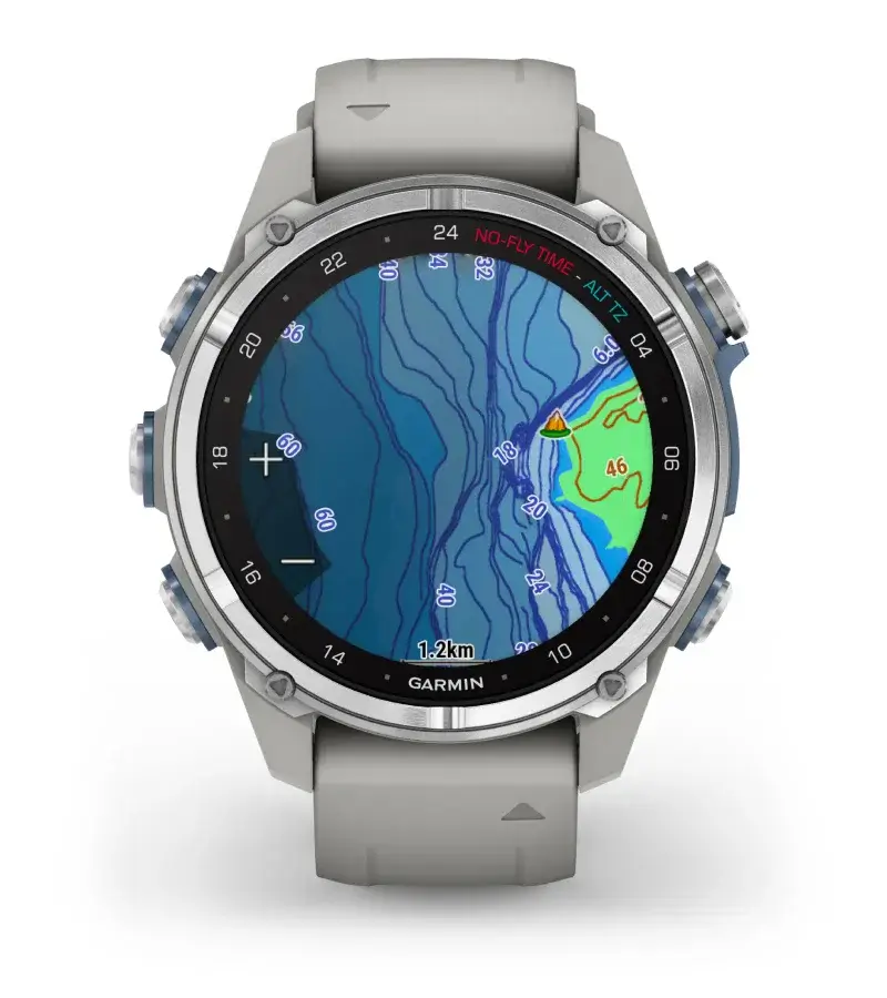 Garmin DESCENT MK3S AMOLED Silver/Fog Gray Men's Watch 010-02753-04