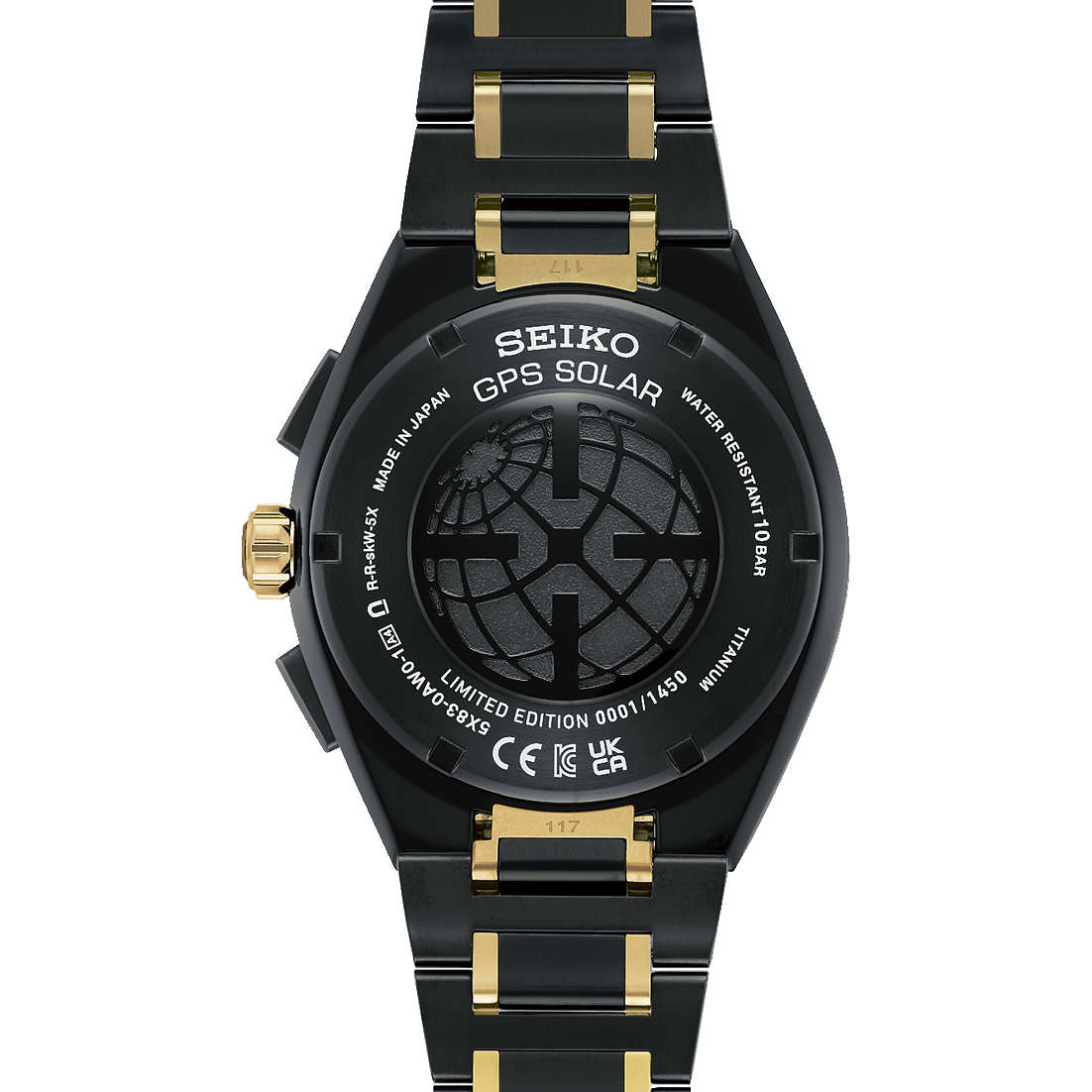 Seiko ASTRON GPS Solar Dual Time Chronograph 145th Anniversary Limited Edition Men's Watch SSH186J1