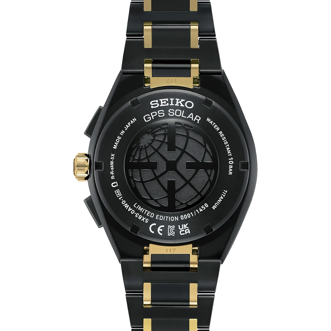 Seiko ASTRON GPS Solar Dual Time Chronograph 145th Anniversary Limited Edition Men's Watch SSH186J1
