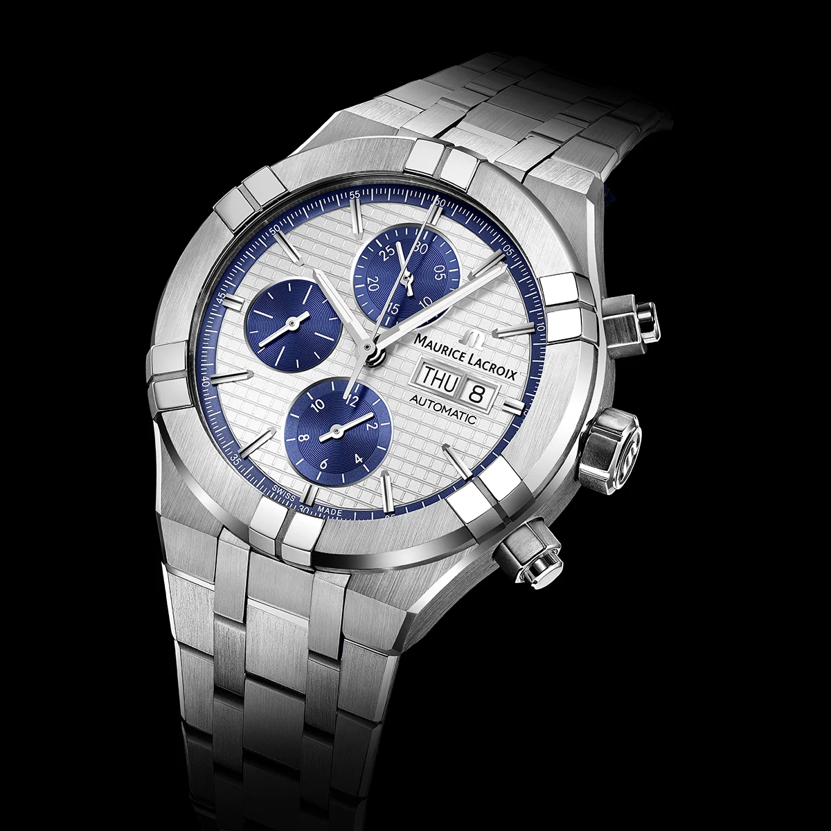 Maurice Lacroix Aikon Chronograph Day Date Men's Watch AI6038-SS002-131-1