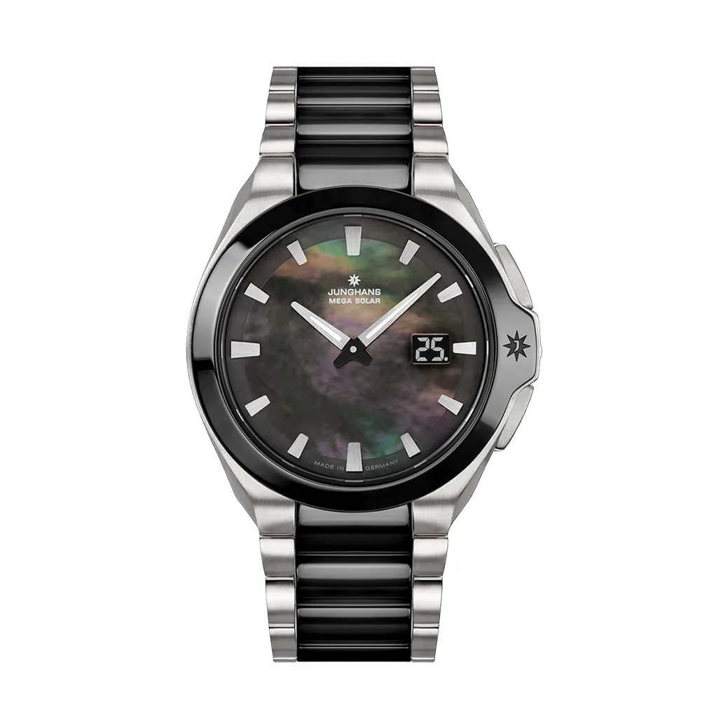 Junghans Spektrum Ladies Radio Solar Anthracite Mother of Pearl Womens Watch 15/1602.44
