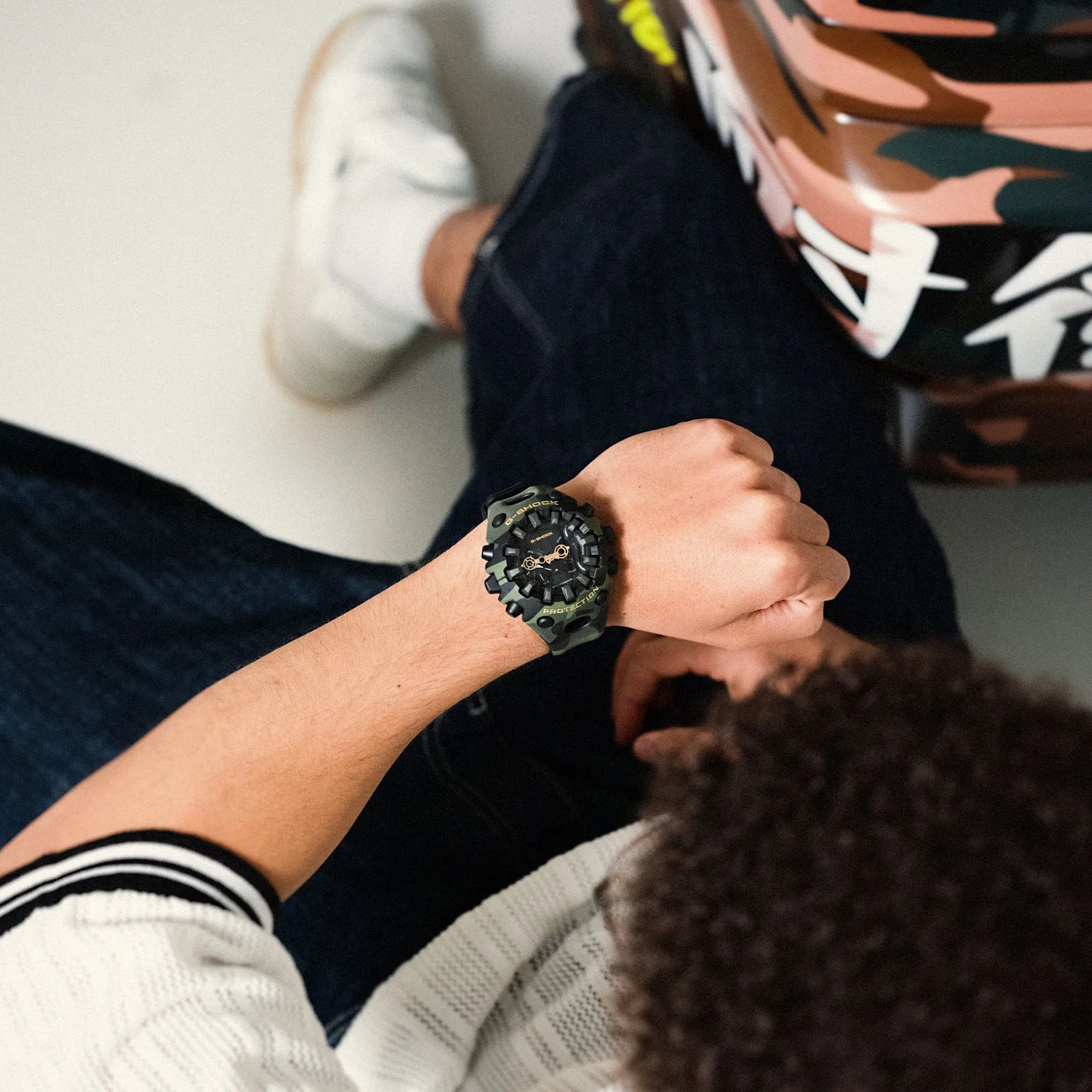 G-Shock ANALOG DIGITAL SERIES GA-V01 Mens Watch GA-V01CMG-3AER