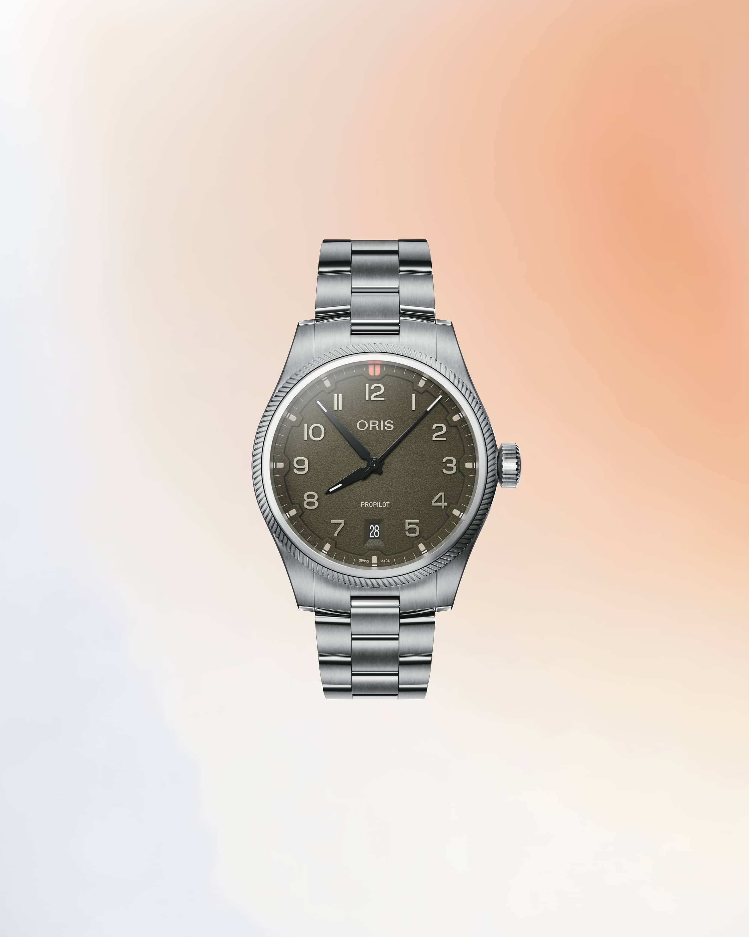Oris ProPilot Date men's watch 01 733 7805 4167-07 8 20 04LC