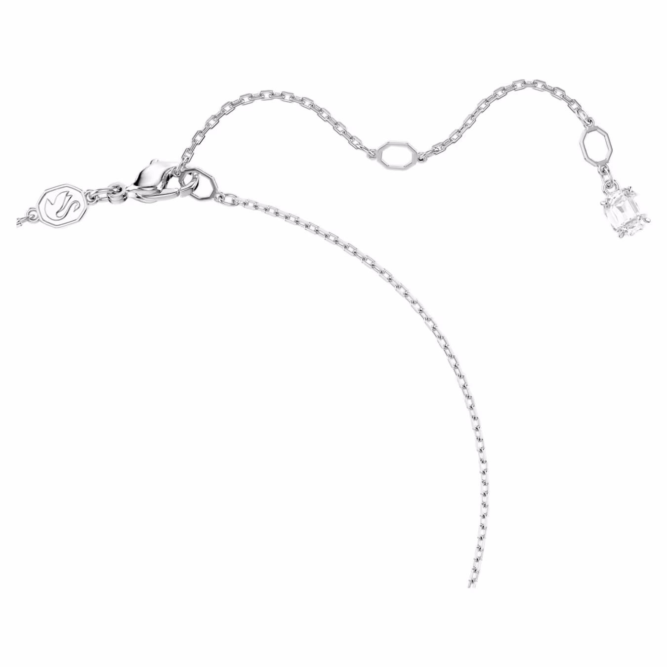 Swarovski Kette Ariana Grande x Swarovski Anhänger Verschiedene Schliffe, Herz, Weiß, Rhodiniert
