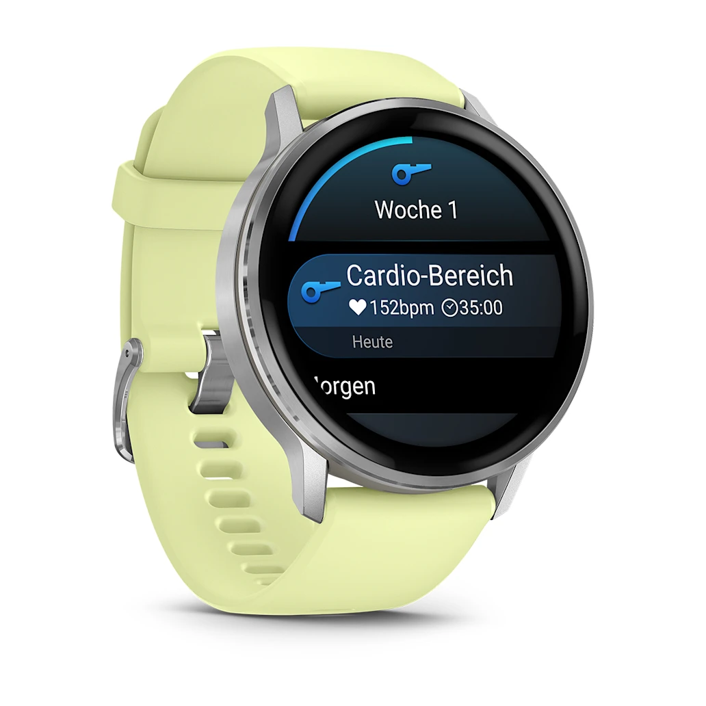 Garmin Venu® 4 - 45 mm
Grau/Silber mit Schnellwechsel-Silikon-Armband 22 mm Zitrone Herrenuhr 010-03014-02