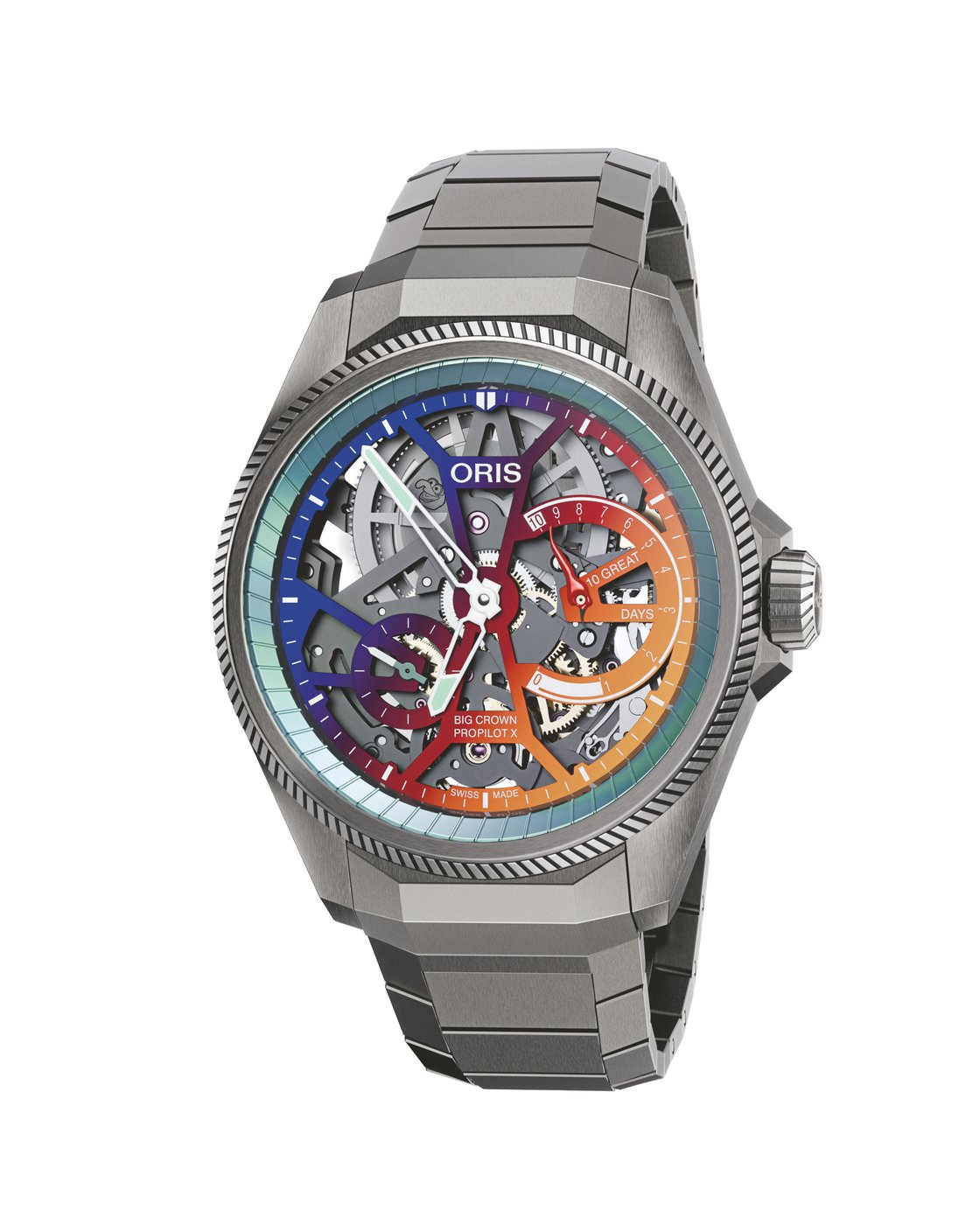 Oris ProPilot X Calibre 115 Gonzo Edition Skeleton 44mm Titanium 01 115 7759 7180-Set