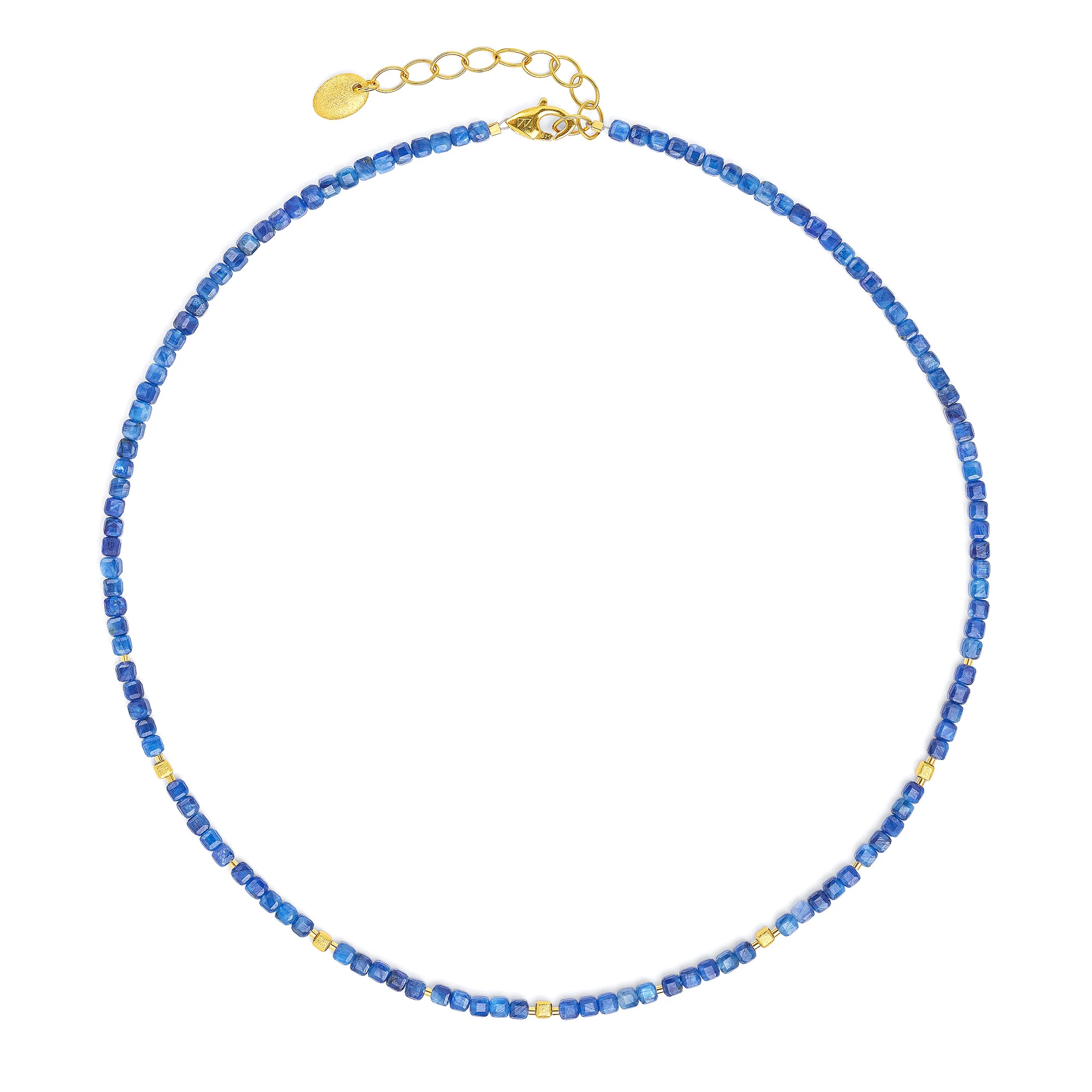 Bernd Wolf Cuseno necklace design line Cubes, kyanite, blue / gold 8100002796-V46