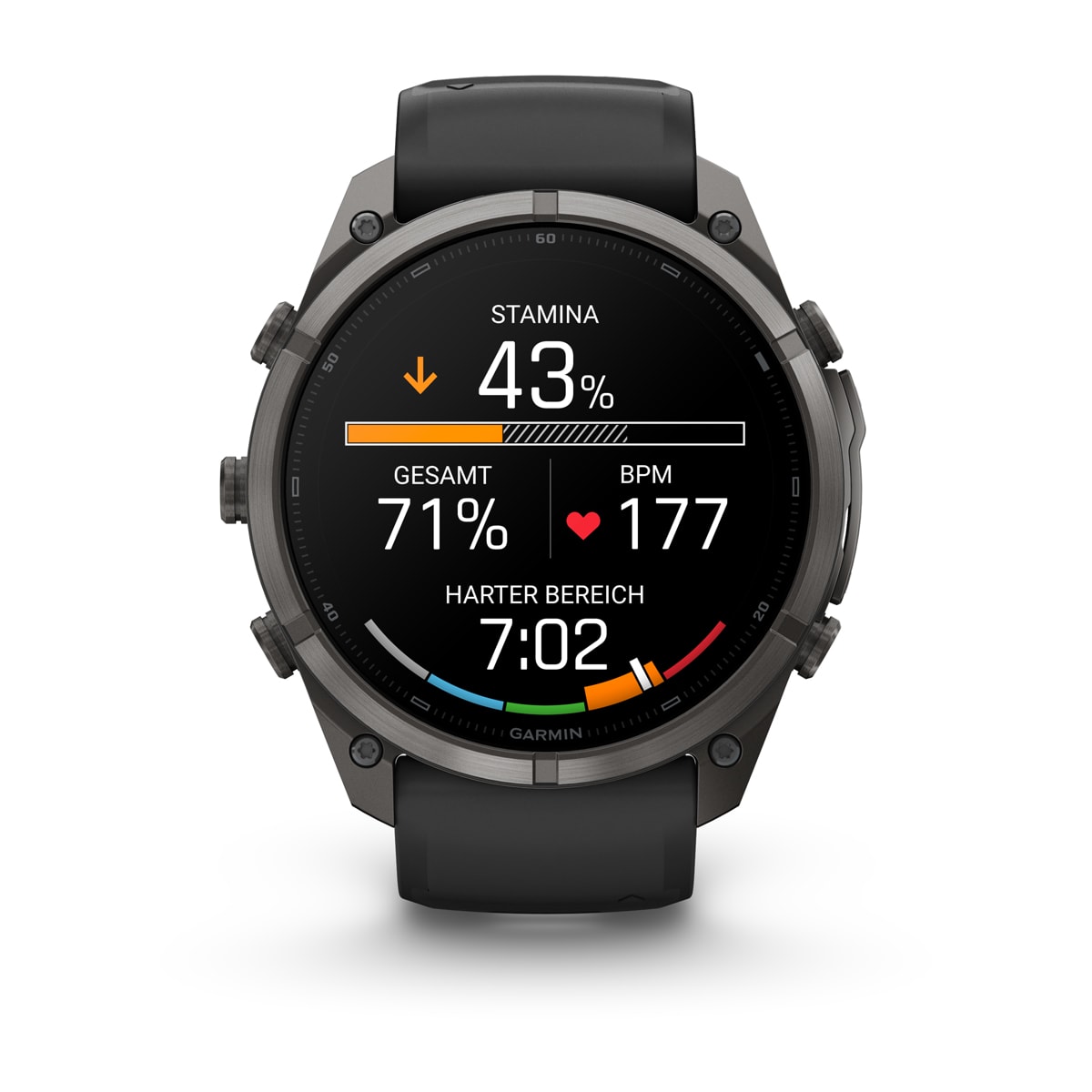 Garmin fēnix® 9 Pro inReach® - 51 mm AMOLED Sapphire Carbon Gray DLC Titanium with Black/Pebble Gray Silicone Band 010-04337-11