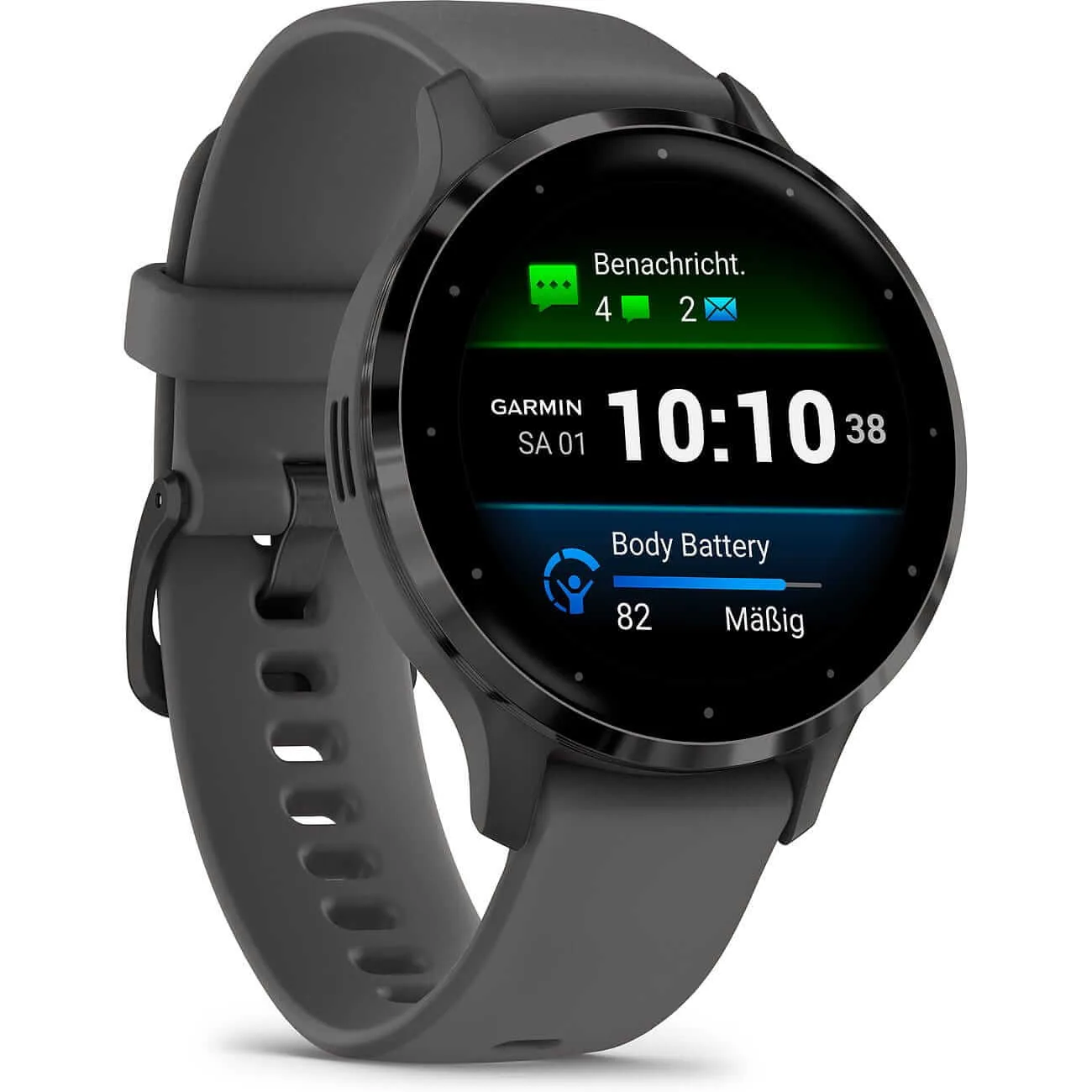 Garmin Venu 3S Pebble Gray/Slate Gray with Silicone Strap Women's Watch 010-02785-00