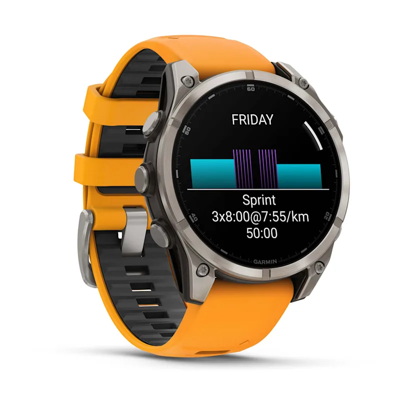 Garmin fēnix® 8 - 47 mm AMOLED Sapphire Graphite/Titanium Titan 010-02904-11 Bundle