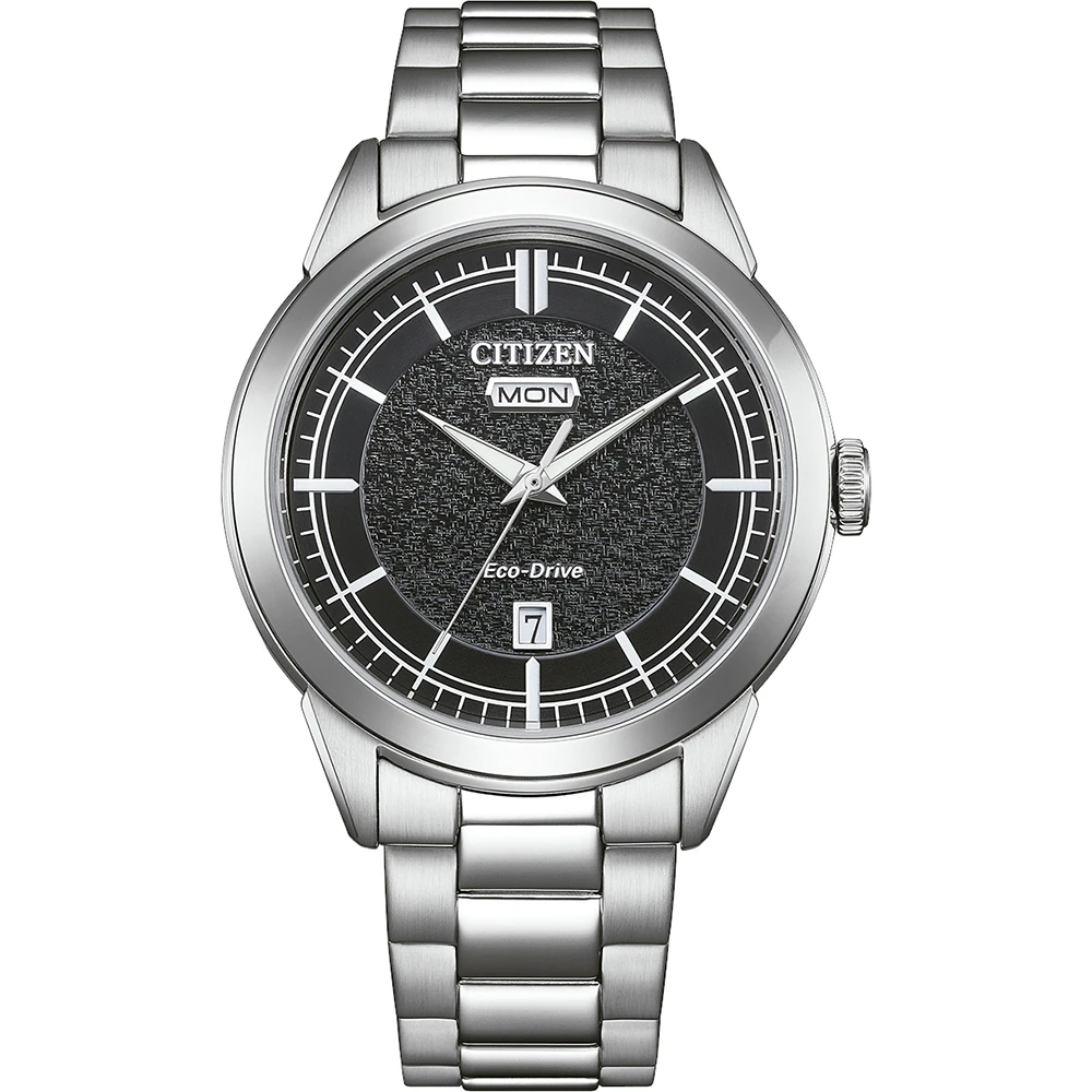 Citizen Eco-Drive Classic Day-Date Stainless Steel Black, 40.5mm Men's Watch AW0151-85EC