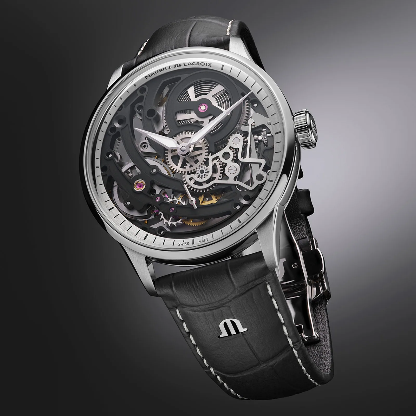 Maurice Lacroix 1975 Master Skeleton Men's Watch 758108-SS001-090-2