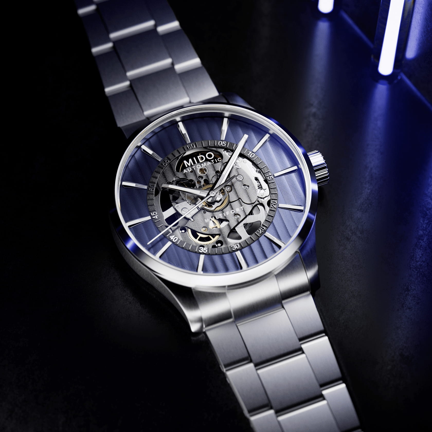 Mido Multifort Skeleton Vertigo Men's Watch M038.436.11.041.00