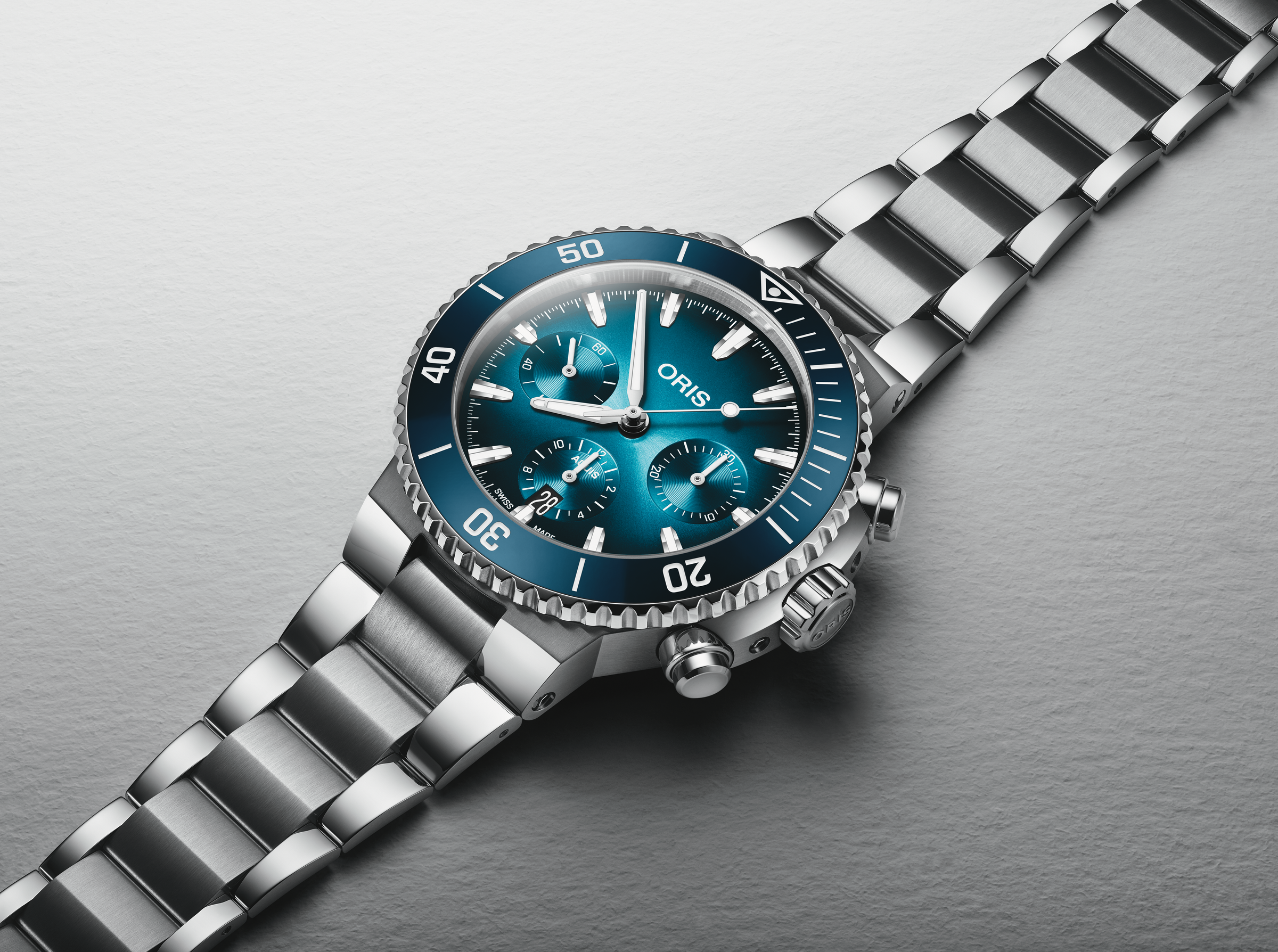 Oris Aquis Chronograph Automatik men's watch , 01 771 7793 4155-07 8 23 01PEB