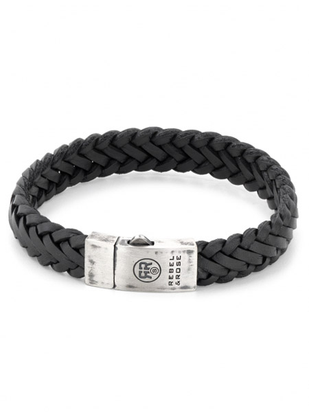 Rebel and Rose Men's Jewelry Rebel and Rose Braided RR-L0076-S-L