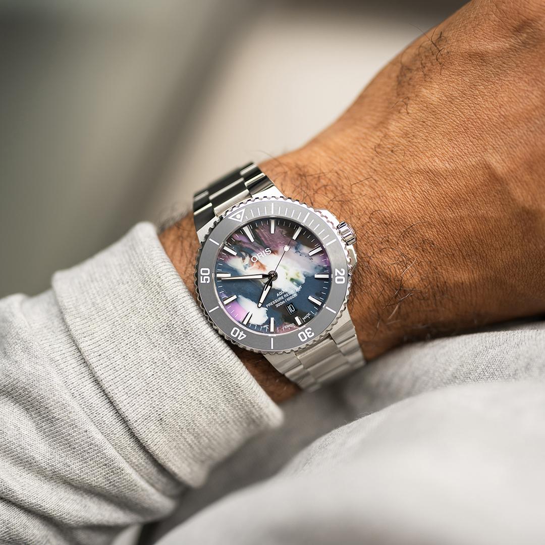 Oris men's watch Aquis 01 733 7789 4150-07 8 23 04PEB