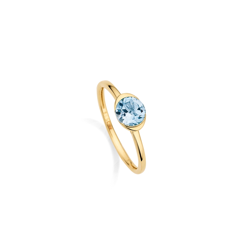 CEM 585/- ladies ring | Blue topaz 6-210192-001