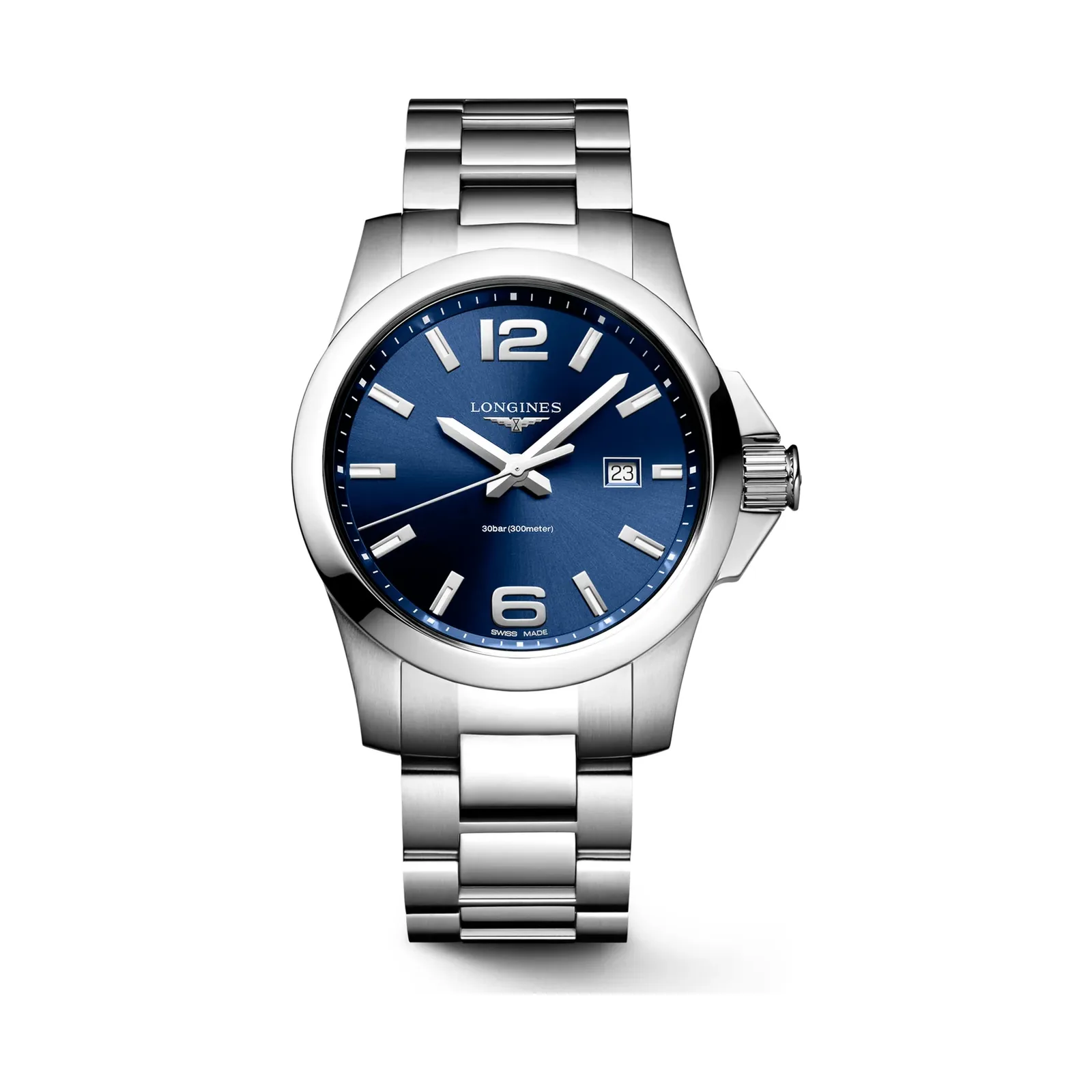 Longines Conquest Blau steel bracelet 43 mm Men’s Watch L3.760.4.96.6