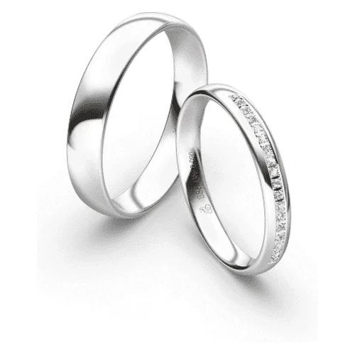 First Individual Love 3D White – Two pair of wedding rings Rauschmayer 73-03044 / 72-03044