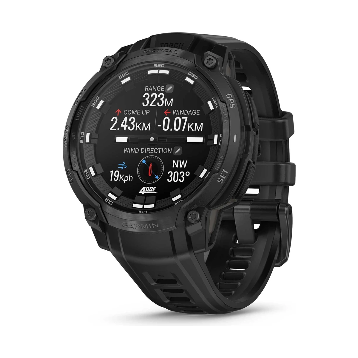 Garmin Instinct® Crossover AMOLED - Tactical Edition Black Men's Watch 010-03398-02