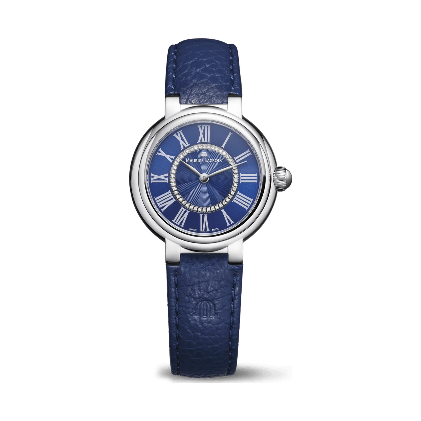 Maurice Lacroix Fiaba Round 33 mm Quartz leather strap Women's Watch FA1306-SS001-410-4
