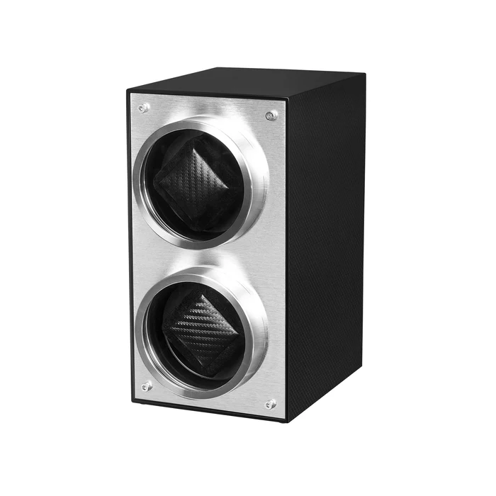 Flemington Dual Slot Watch Winder Asphalt Black MS-WIN-RAC2-02