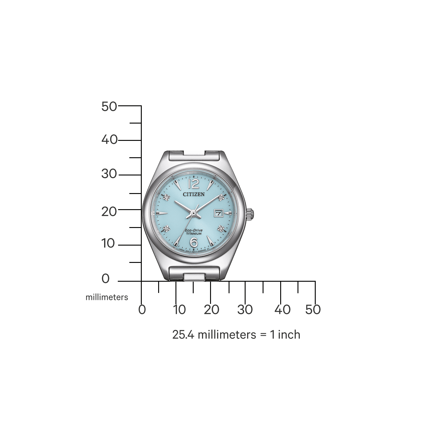 Citizen Eco-Drive Titanium Women's Watch EW2601-81M