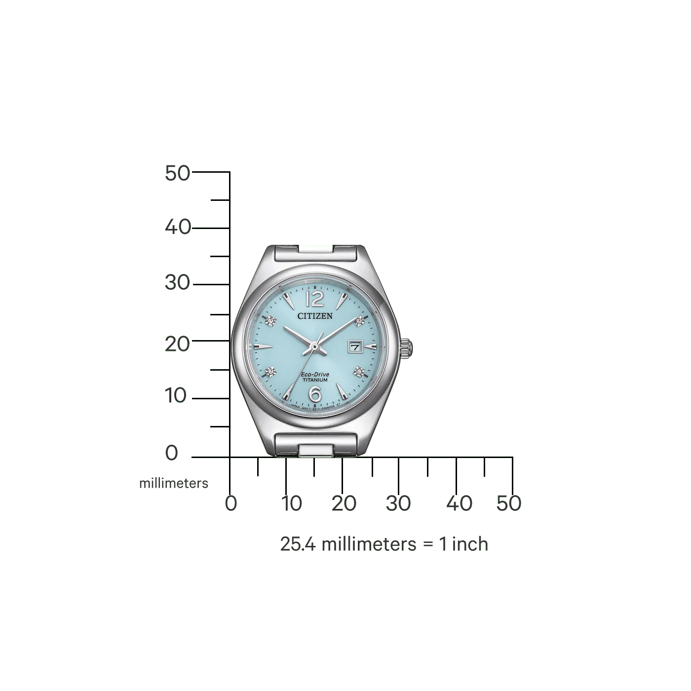 Citizen Eco-Drive Titanium Women's Watch EW2601-81M