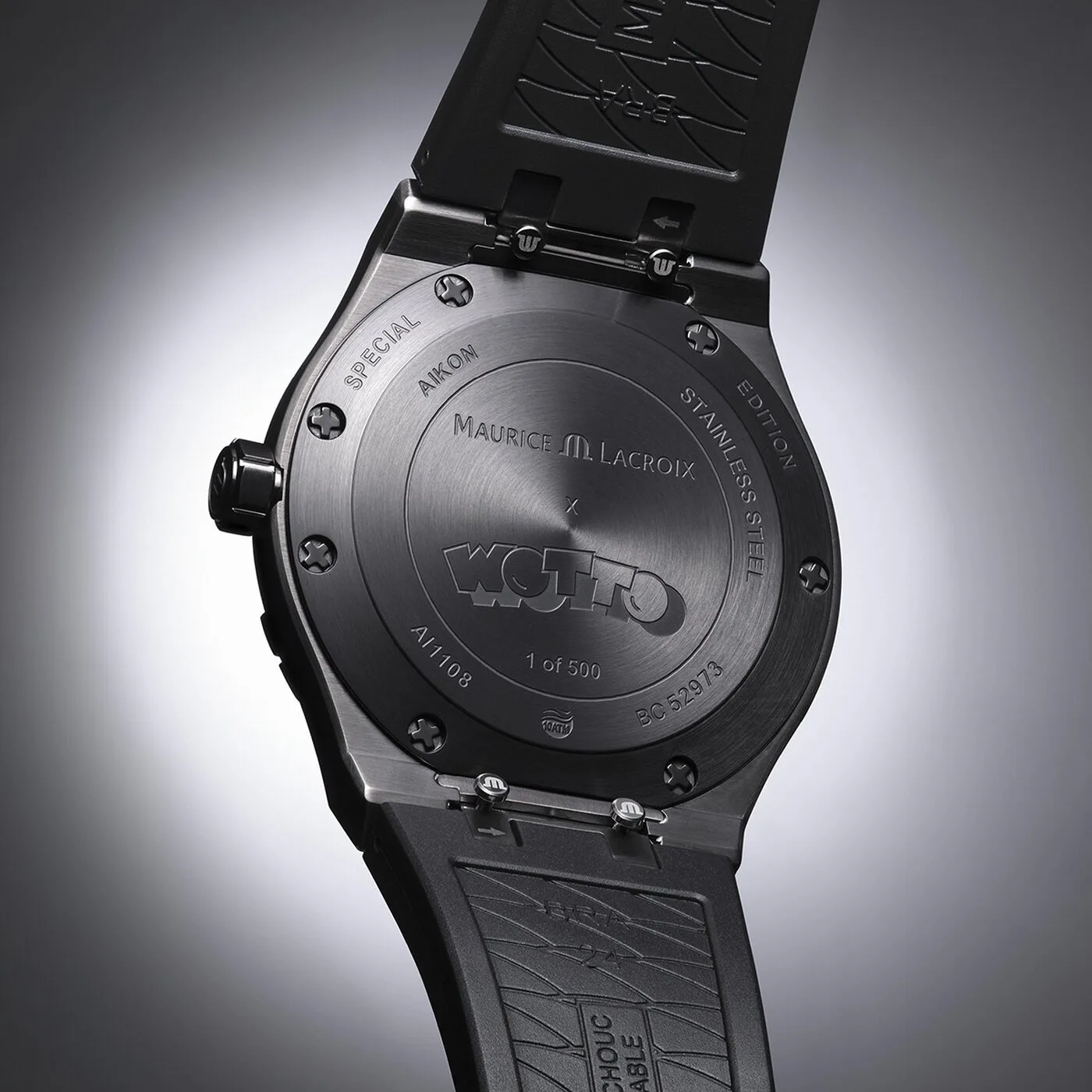 Maurice Lacroix Aikon Quartz Wotto Limited Edition 40 mm Quartz rubber strap Men's Watch AI1108-PVL20-090-2