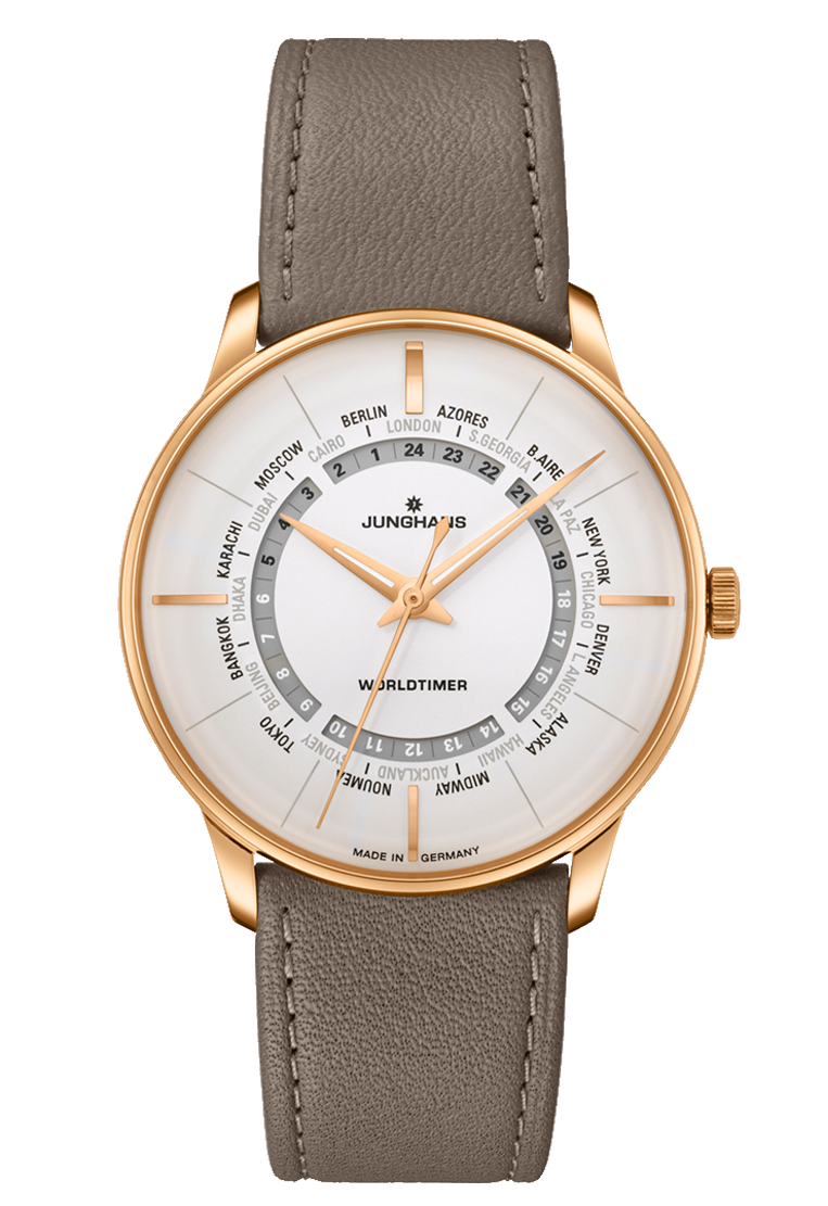 JUNGHANS Meister Worldtimer 027/5012.02 men's watch