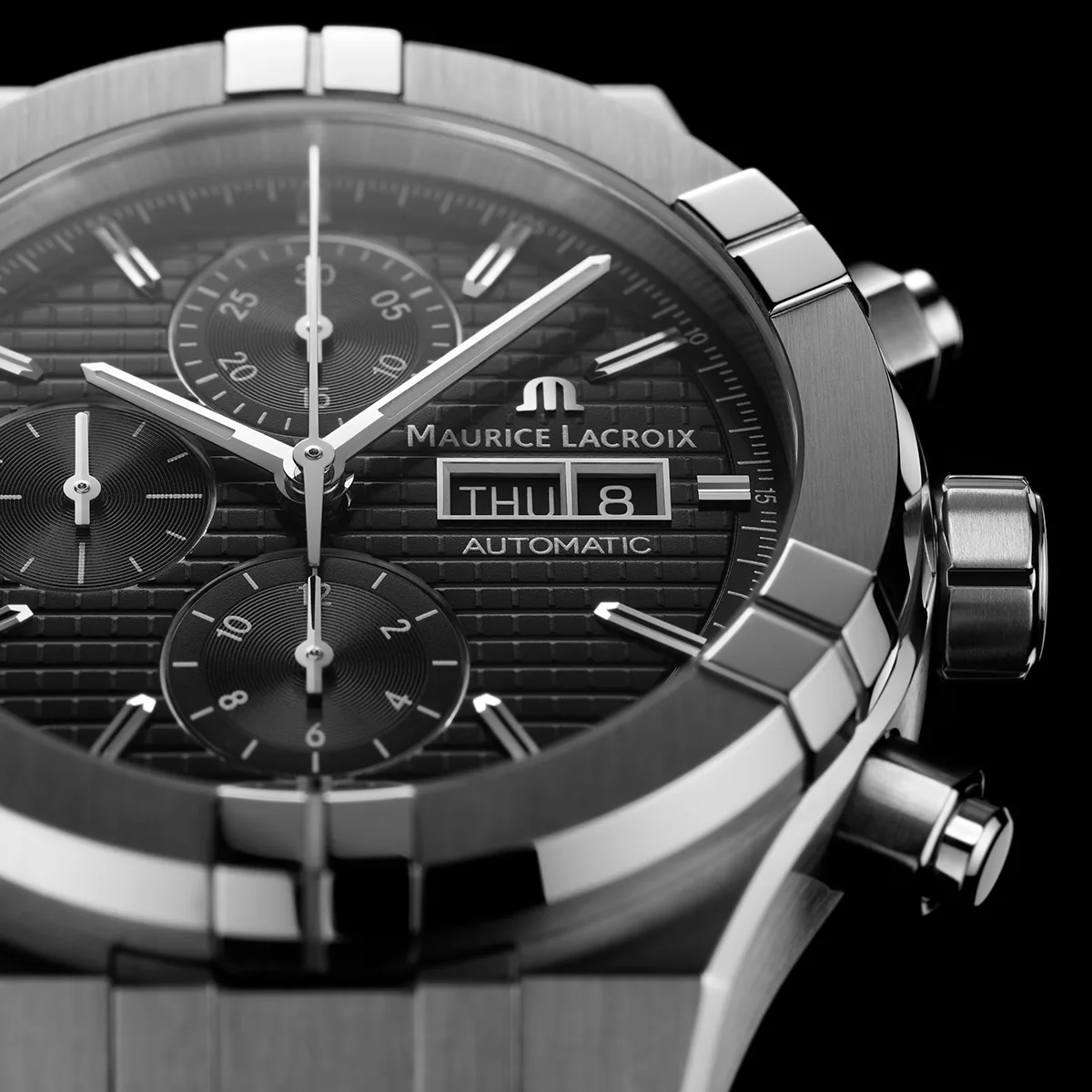 Maurice Lacroix Aikon Chronograph Day Date Men's Watch AI6038-SS002-330-1