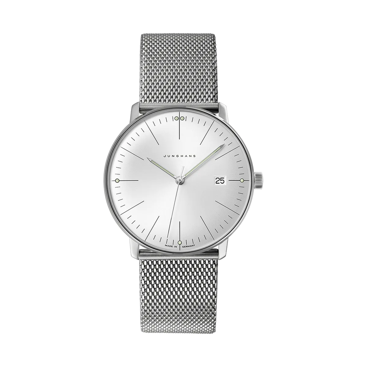 Junghans max bill quartz sapphire glass men's watch 041/4463.46
