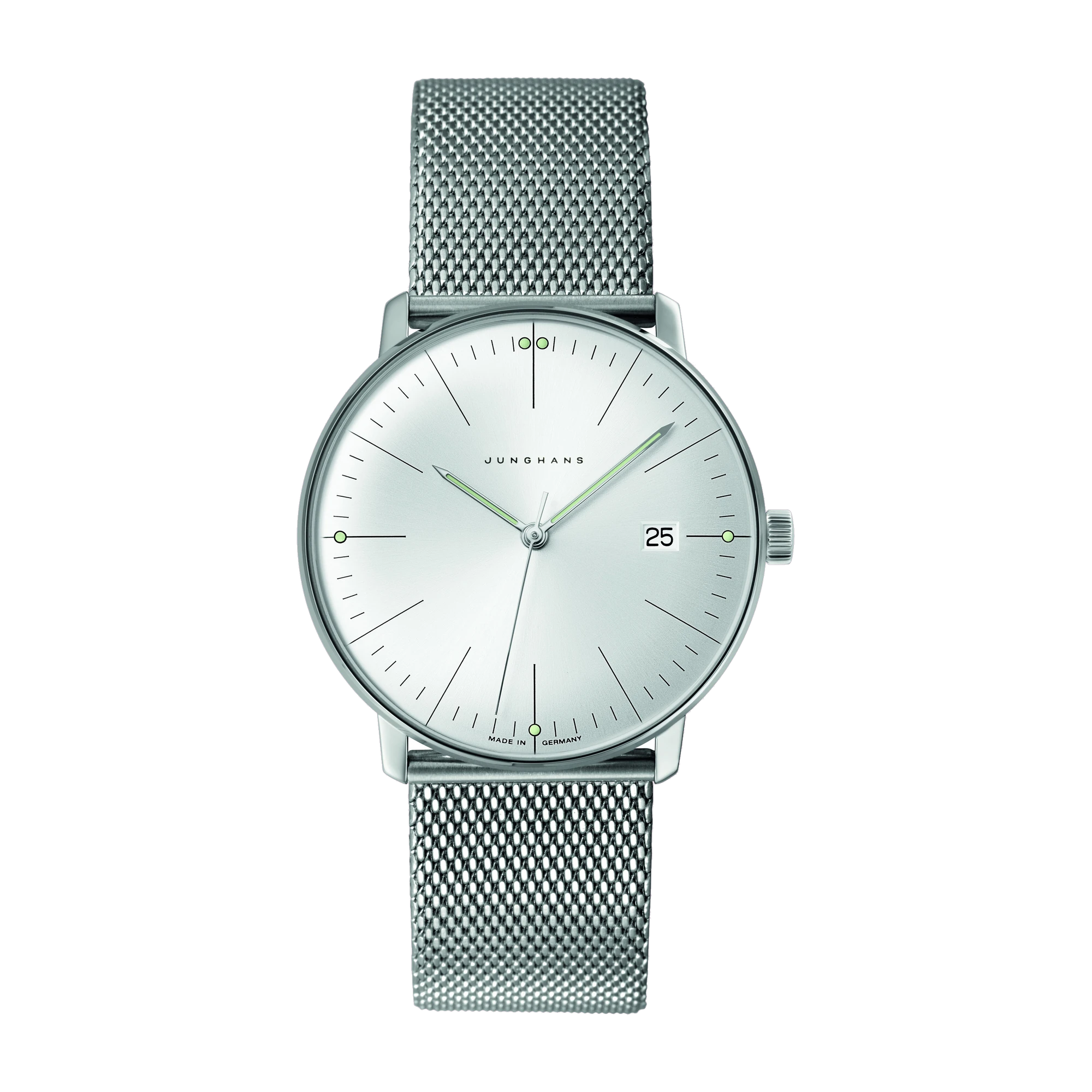 Junghans max bill quartz sapphire glass men's watch 041/4463.46