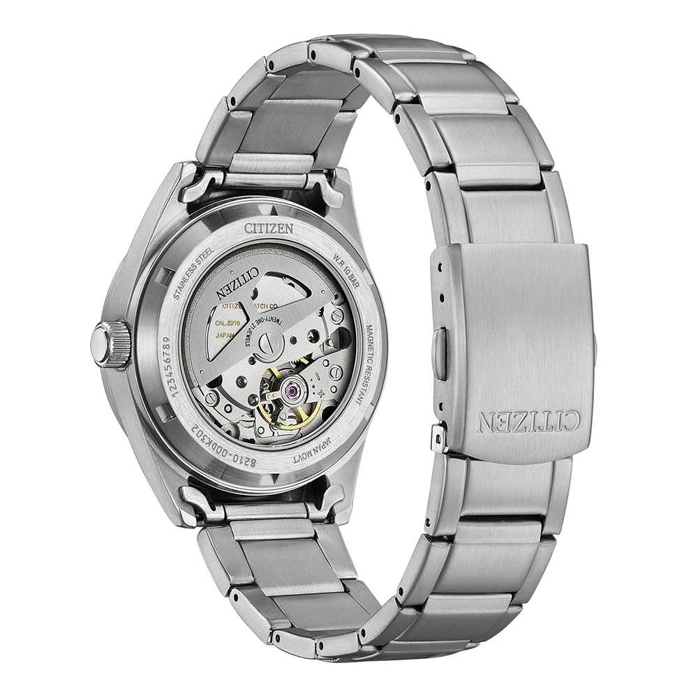Citizen automatic diver-style stainless steel black, 38.5mm men's watch NJ0221-50E