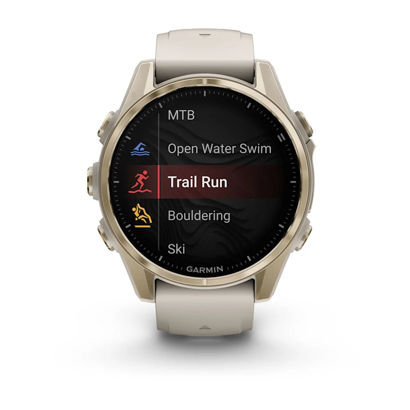 Garmin fēnix® 8 43 mm AMOLED Sapphire Fog Grey/Soft Gold 010-02903-11