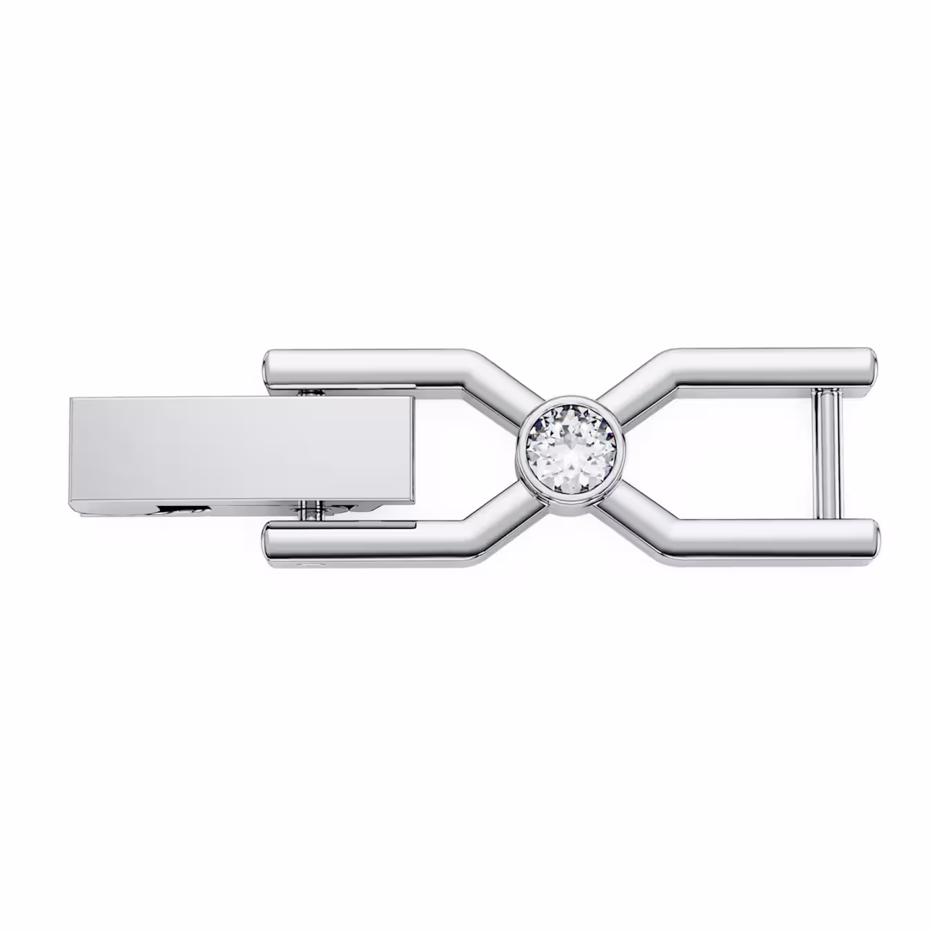 Swarovski Imber Emily Tennis Extension Piece, Round Cut, Rhodium Plated