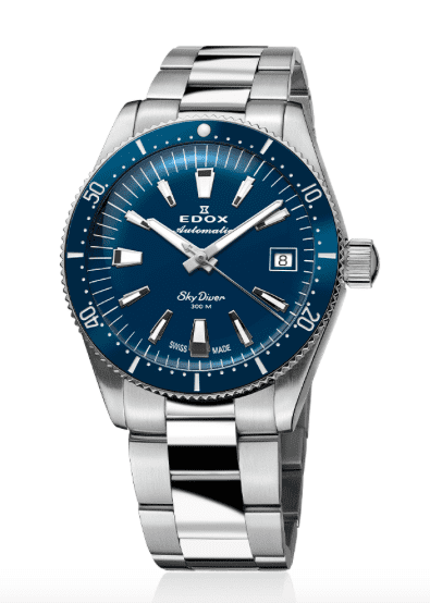Edox SkyDiver 38 Date Automatic Limited Edition Unisex Watch 80131 3BUM BUIN