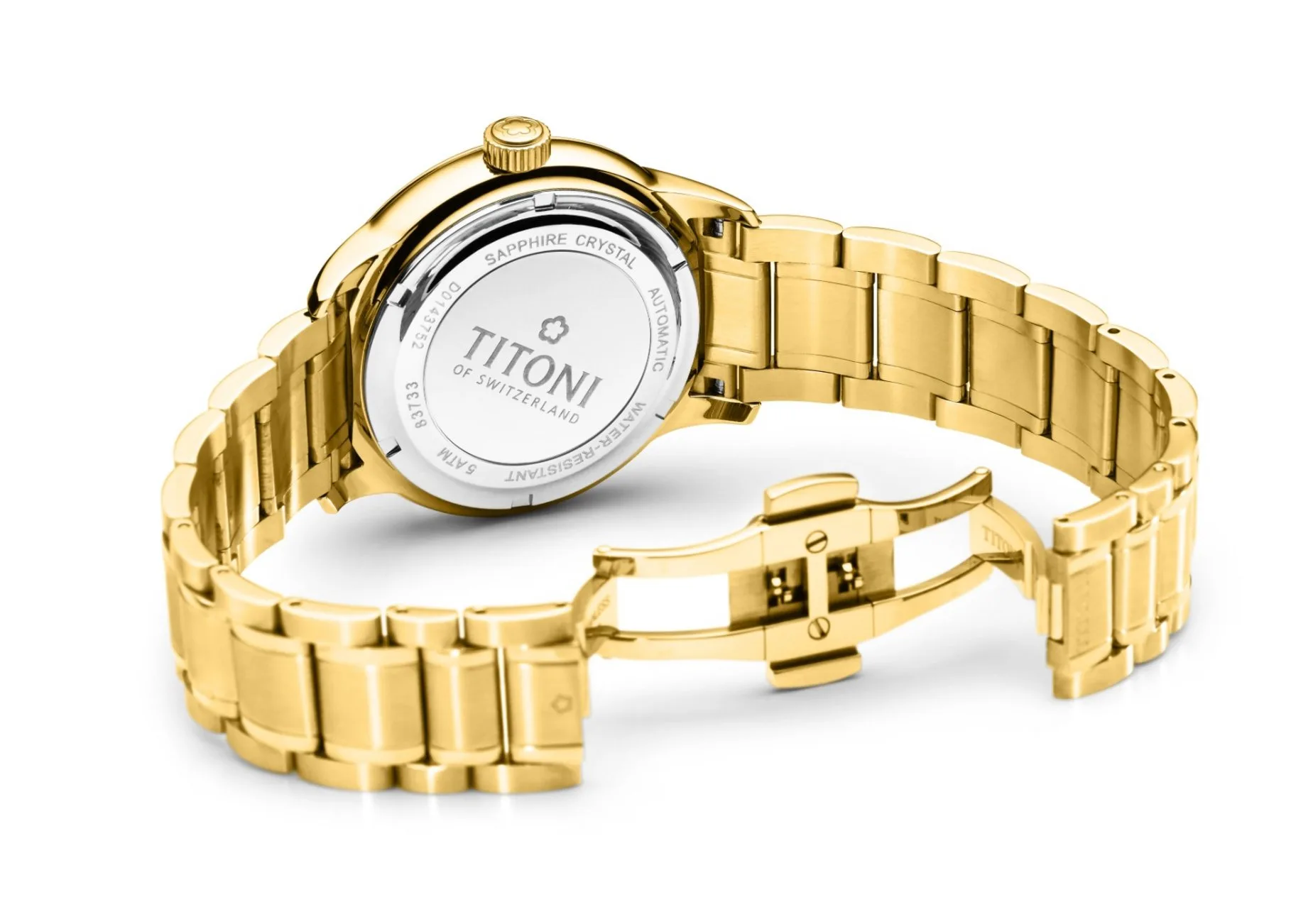 Titoni Airmaster Automatic Yellow Gold Men's Watch 83733G-583
