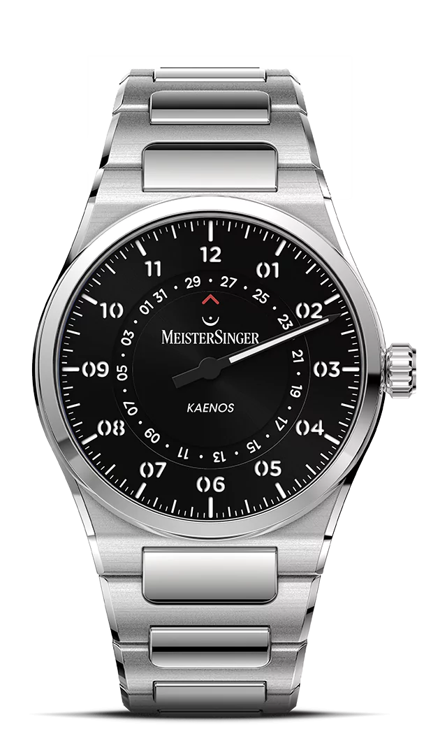 Meister Singer Kaenos Open Date, Automatic, Black Men's Watch KSOD902