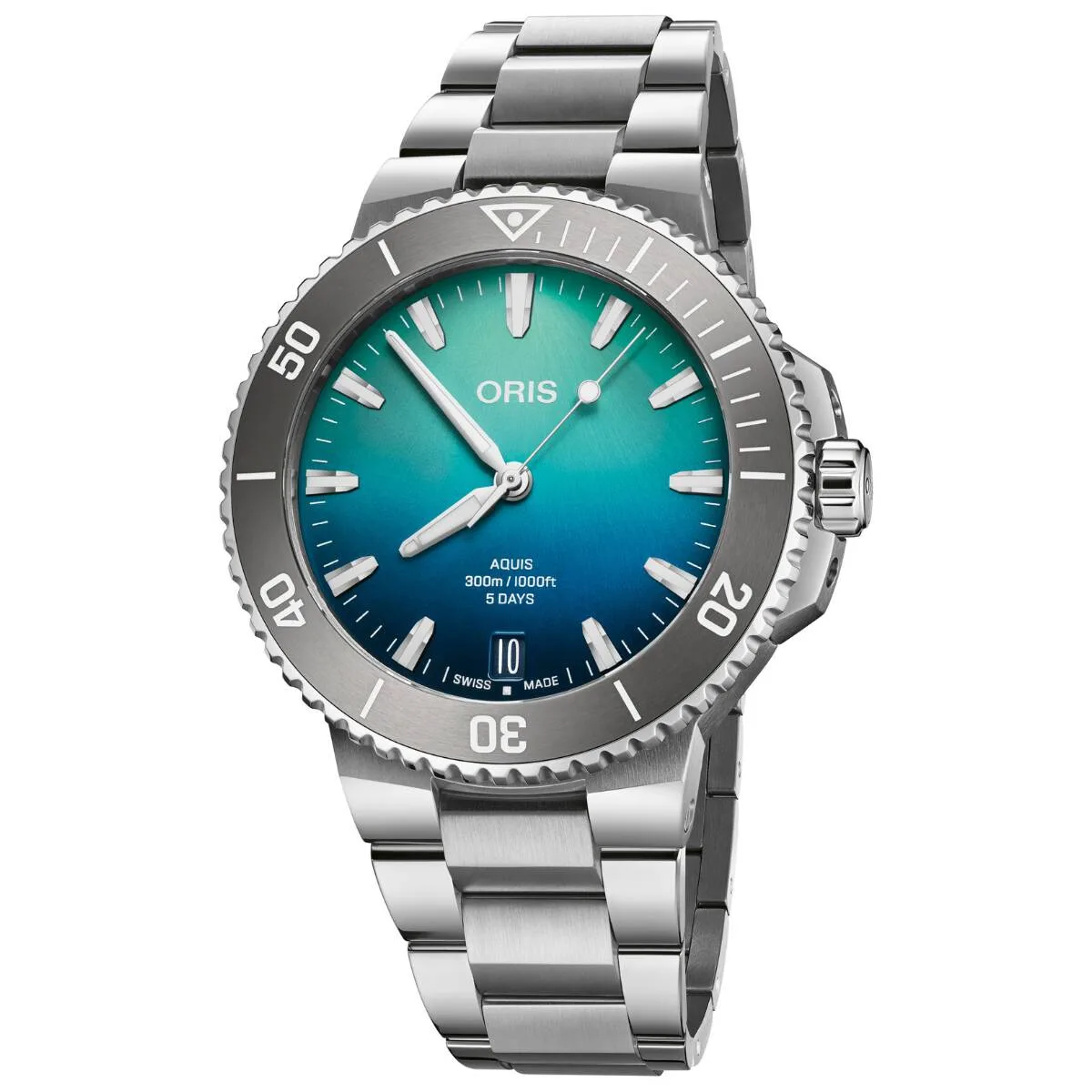 Oris men's watch Aquis 01 400 7790 4185 set
