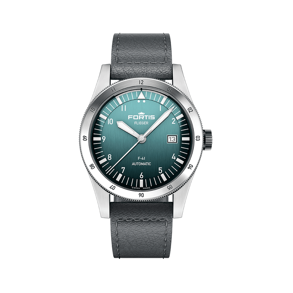 Fortis FLIEGER F-41 Automatic Petrol Men's Watch F4220022